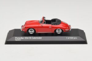 Porsche 356 B Avoauto Punainen Minichamps 1:43 400064331 Metalli