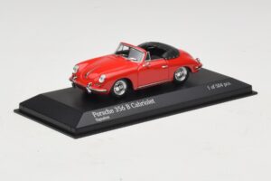 Porsche 356 B Avoauto Punainen Minichamps 1:43 400064331 Metalli — kuva 2 / 5