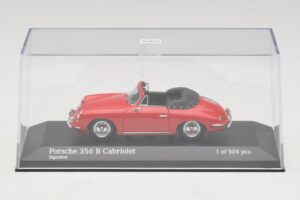 Porsche 356 B Avoauto Punainen Minichamps 1:43 400064331 Metalli — kuva 4 / 5