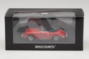 Porsche 356 B Avoauto Punainen Minichamps 1:43 400064331 Metalli — kuva 5 / 5