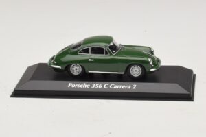Porsche 356C Carrera 2 Tummanvihreä Maxichamps 1:43 940062360 Metalli