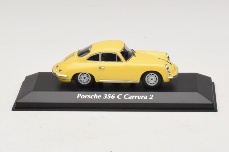 Porsche 356C Carrera 2 Keltainen Maxichamps 1:43 940062361 Metalli