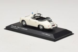 Porsche 356C Avoauto Polizei Dusseldorf Minichamps 1:43 430062391 Metalli — kuva 3 / 5