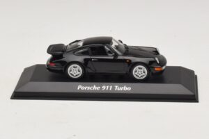 Porsche 911 964 Turbo Musta Maxichamps 1:43 940069101 Metalli