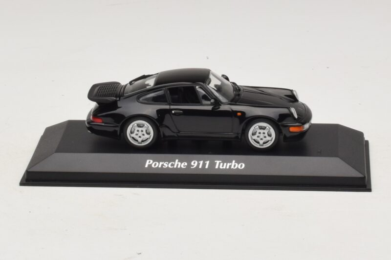 Porsche 911 964 Turbo Musta Maxichamps 1:43 940069101 Metalli