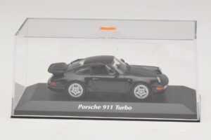 Porsche 911 964 Turbo Musta Maxichamps 1:43 940069101 Metalli — kuva 4 / 5