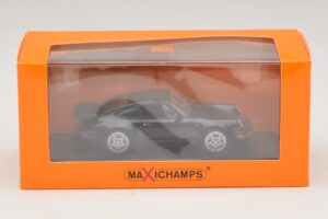 Porsche 911 964 Turbo Musta Maxichamps 1:43 940069101 Metalli — kuva 5 / 5
