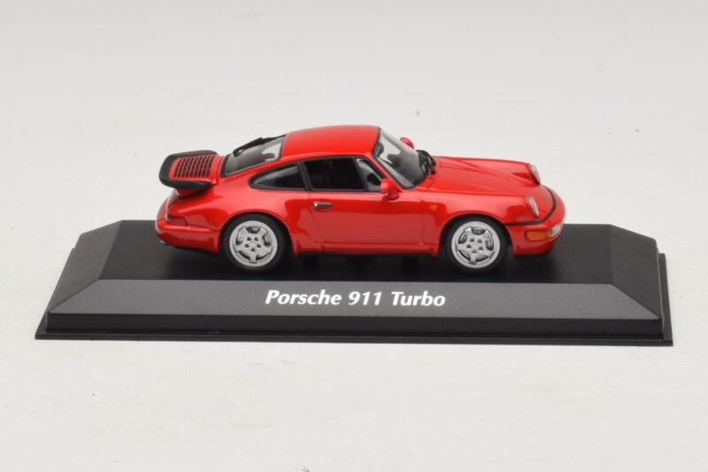 Porsche 911 964 Turbo Punainen Maxichamps 1:43 940069102 Metalli