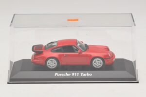 Porsche 911 964 Turbo Punainen Maxichamps 1:43 940069102 Metalli — kuva 4 / 5