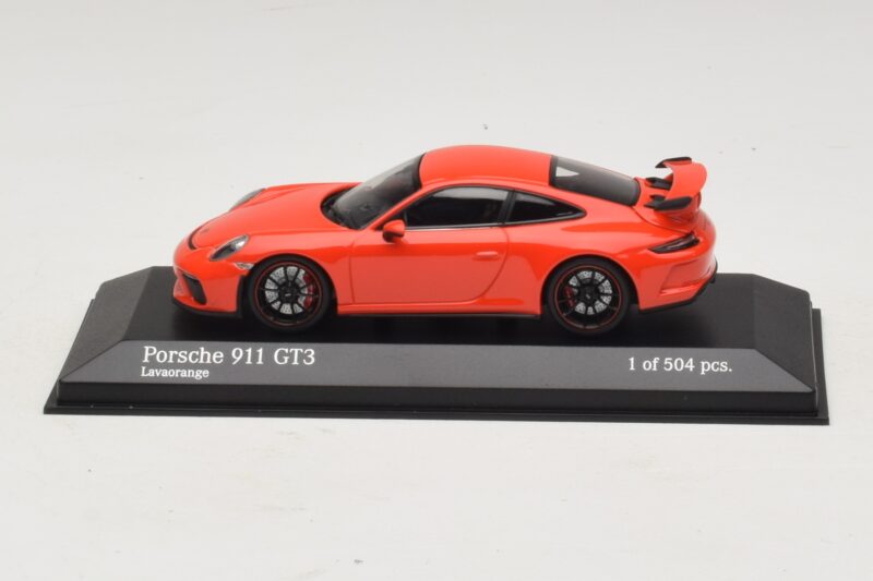 Porsche 911 991.1 GT3 Oranssi Minichamps 1:43 410066024 Metalli