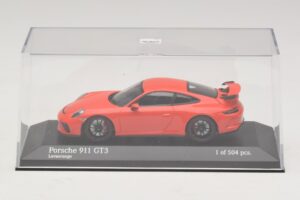 Porsche 911 991.1 GT3 Oranssi Minichamps 1:43 410066024 Metalli — kuva 4 / 5
