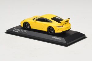 Porsche 911 991.1 GT3 Keltainen Minichamps 1:43 410066020 Metalli — kuva 3 / 5