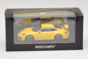 Porsche 911 991.1 GT3 Keltainen Minichamps 1:43 410066020 Metalli — kuva 5 / 5
