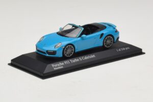 Porsche 911 991.1 Turbo S Avoauto Sininen Minichamps 1:43 410067182 Metalli — kuva 2 / 5