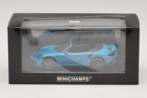 Porsche 911 991.1 Turbo S Avoauto Sininen Minichamps 1:43 410067182 Metalli — kuva 5 / 5