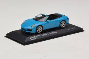 Porsche 911 991.2 Carrera 4 Avoauto Sininen Minichamps 1:43 410067232 Metalli — kuva 2 / 5