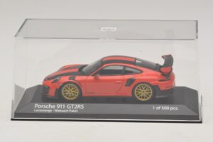 Porsche 911 991.2 GT2 RS Weissach Package Oranssi Minichamps 1:43 410067224 Metalli — kuva 4 / 5