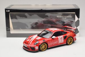 Porsche 911 991.2 GT3 RS GerSpeed Race Taxi Minichamps 1:18 155068227 Metalli — kuva 6 / 6