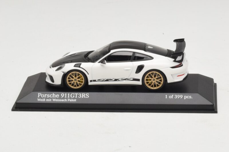 Porsche 911 991.2 GT3 RS Valkoinen Weissach Package Varustelulla Minichamps 1:43 410067022 Metalli