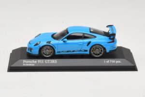 Porsche 911 991 GT3 RS Sininen Minichamps 1:43 410063222 Metalli