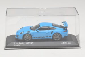 Porsche 911 991 GT3 RS Sininen Minichamps 1:43 410063222 Metalli — kuva 4 / 5