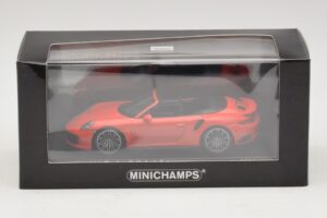 Porsche 911 991 Turbo S Avoauto Oranssi Minichamps 1:43 410067181 Metalli — kuva 5 / 5
