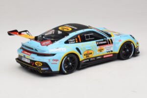 Porsche 911 992 Rally GT #1 C. Cherain / D. Withers Rallye de Wallonie 2025 IXO 1:18 18RMC254 Metalli — kuva 2 / 6