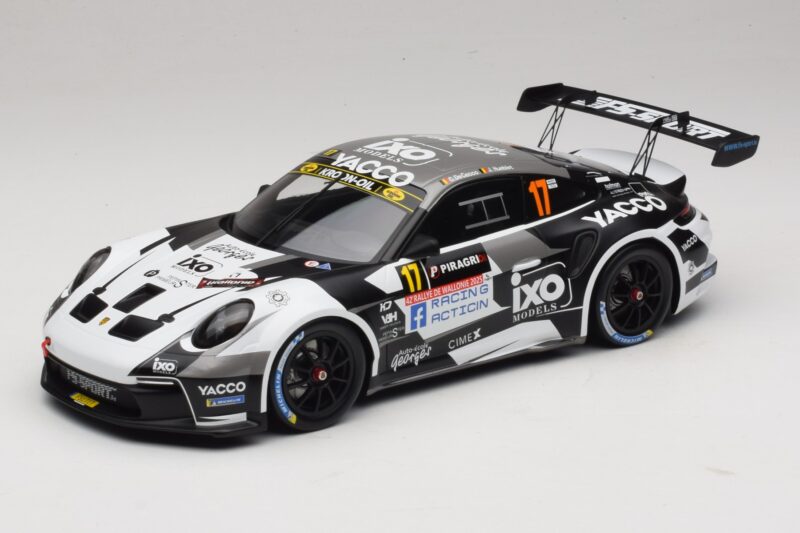 Porsche 911 992 Rally GT #17 C. De Cecco / J. Humblet Rallye de Wallonie 2025 IXO 1:18 18RMC255 Metalli