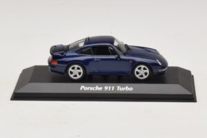 Porsche 911 993 Turbo Blue Metallic Maxichamps 1:43 940069201 Metalli