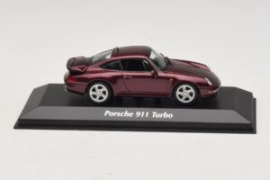Porsche 911 993 Turbo Punainen Metallic Maxichamps 1:43 940069200 Metalli