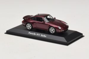 Porsche 911 993 Turbo Punainen Metallic Maxichamps 1:43 940069200 Metalli — kuva 3 / 5