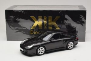 Porsche 911 996 Turbo Musta Metallinen KK-Scale 1:18 KKDC181472 Metalli — kuva 6 / 6