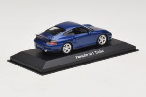 Porsche 911 996 Turbo Blue Metallic Maxichamps 1:43 940069301 Metalli — kuva 2 / 5