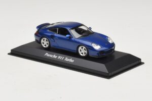 Porsche 911 996 Turbo Blue Metallic Maxichamps 1:43 940069301 Metalli — kuva 3 / 5