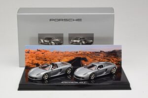 Porsche Carrera GT Spider & Coupe Sarja Hopea Minichamps 1:43 WAP02010314 Metalli — kuva 5 / 5
