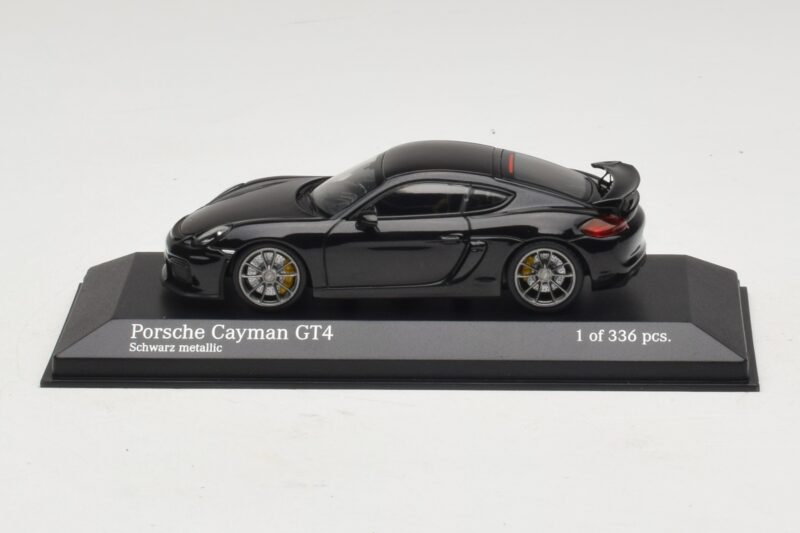 Porsche Cayman GT4 981 Black Metallic Minichamps 1:43 410066121 Metalli