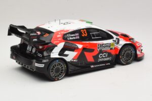 Toyota GR Yaris Rally1 #33 E. Evans / S. Martin Rally Monte Carlo 2026 IXO 1:18 18RMC269B Metalli — kuva 2 / 6