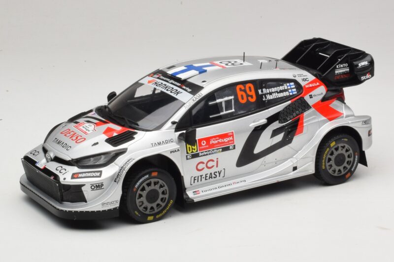 Toyota GR Yaris Rally1 #69 K. Rovanpera / J. Halttunen Rally Portugal 2025 IXO 1:18 18RMC250B Metalli