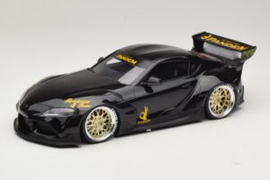 Toyota Supra GR A90 Pandem V1.0 Musta TopSpeed 1:18 TS0307 Hartsi