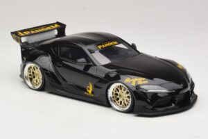 Toyota Supra GR A90 Pandem V1.0 Musta TopSpeed 1:18 TS0307 Hartsi — kuva 4 / 6