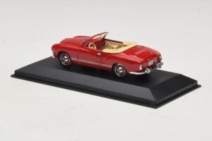 Volkswagen Karmann Ghia Avoauto Tummanpunainen Minichamps 1:43 5032 Metalli — kuva 3 / 5
