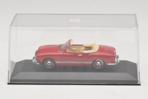 Volkswagen Karmann Ghia Avoauto Tummanpunainen Minichamps 1:43 5032 Metalli — kuva 4 / 5