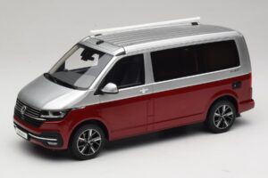 Volkswagen T6.1 California Ocean Tornado Red / Reflex Silver Otto 1:18 OT1342 Hartsi